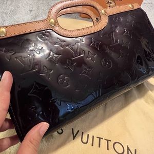 Purple Louis Vuitton Roxbury Drive Satchel